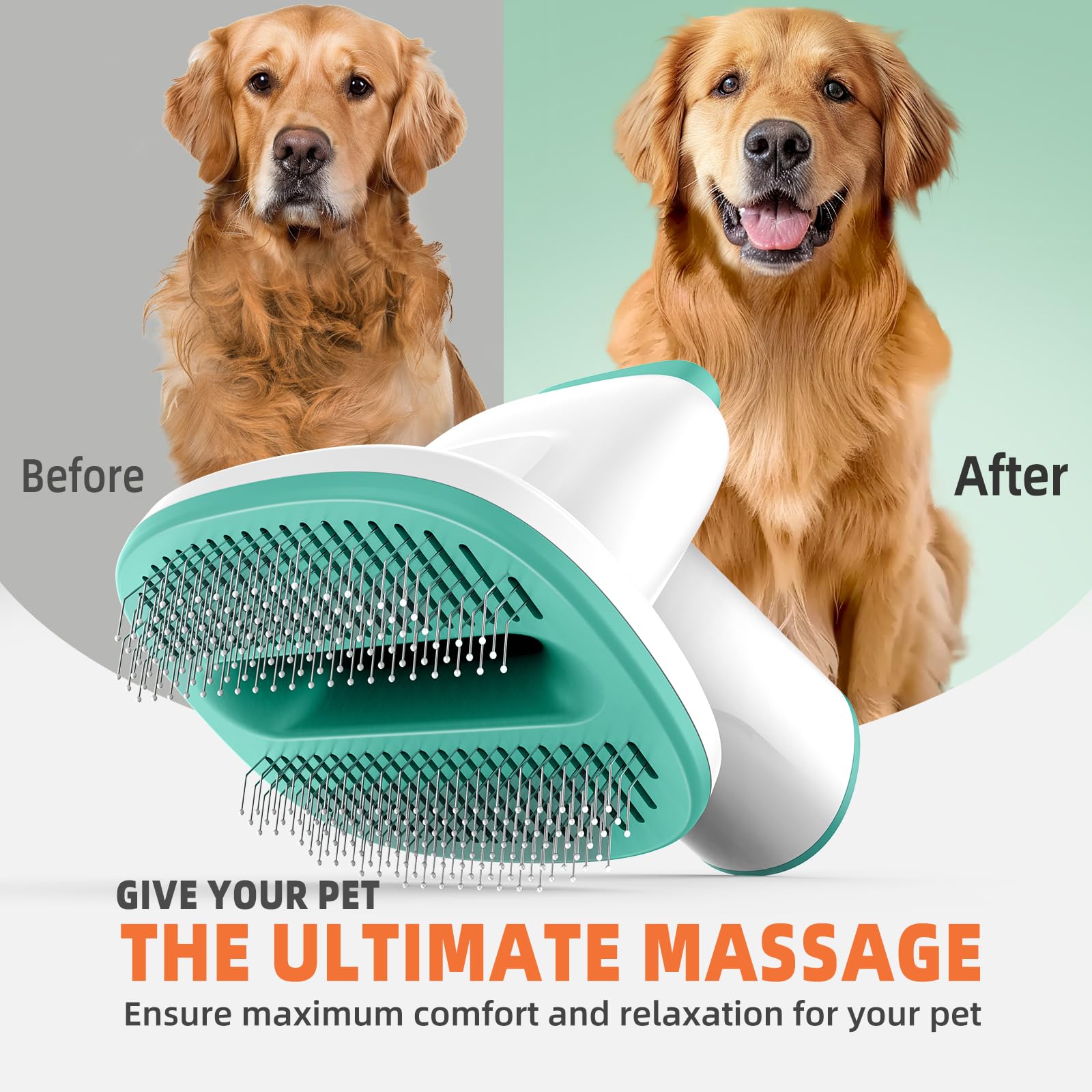 Buenkee Dog Grooming Vacuum, Dog Vacuum for Shedding Grooming, Low Noise Quiet Dogs Pet Fur Hair Remover Kit, 15kpa Cat Groomer Shedding Brush Attachment Home Cleaning Supplies Set 3