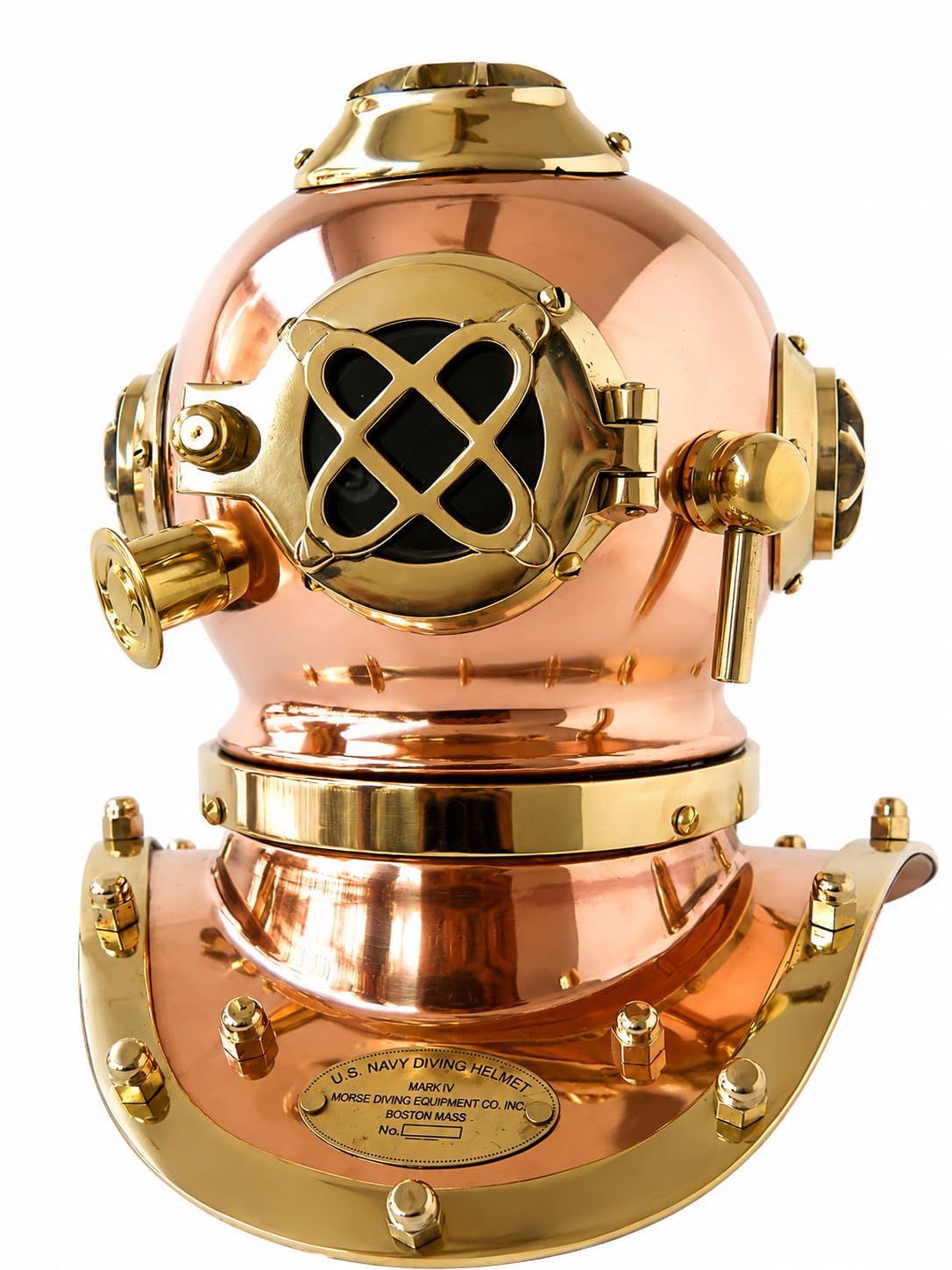 Reproduction antique de 19,1 cm - Mini casque de plongée décoratif - Réplique nautique vintage - Réplique de casque de plongée - Décoration nautique steampunk.
