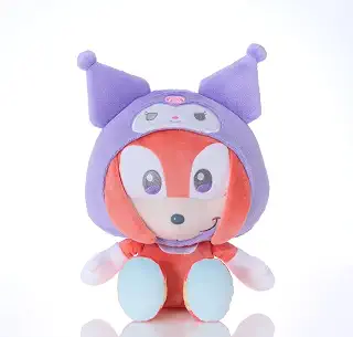 セガフェイブ(SEGA FAVE) SONIC＆FRIENDS Sanrio characters ぬいぐるみM ナックルズ×クロミ