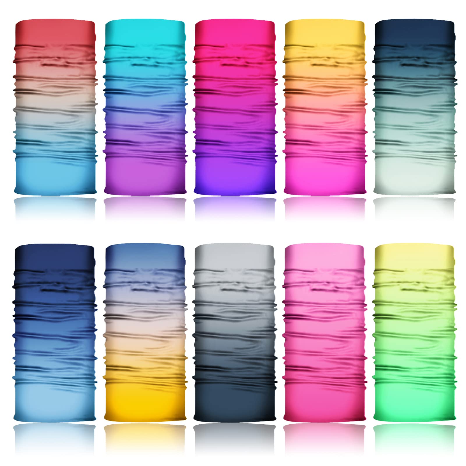 ELANE 10 Pcs Neck Gaiter Face Mask