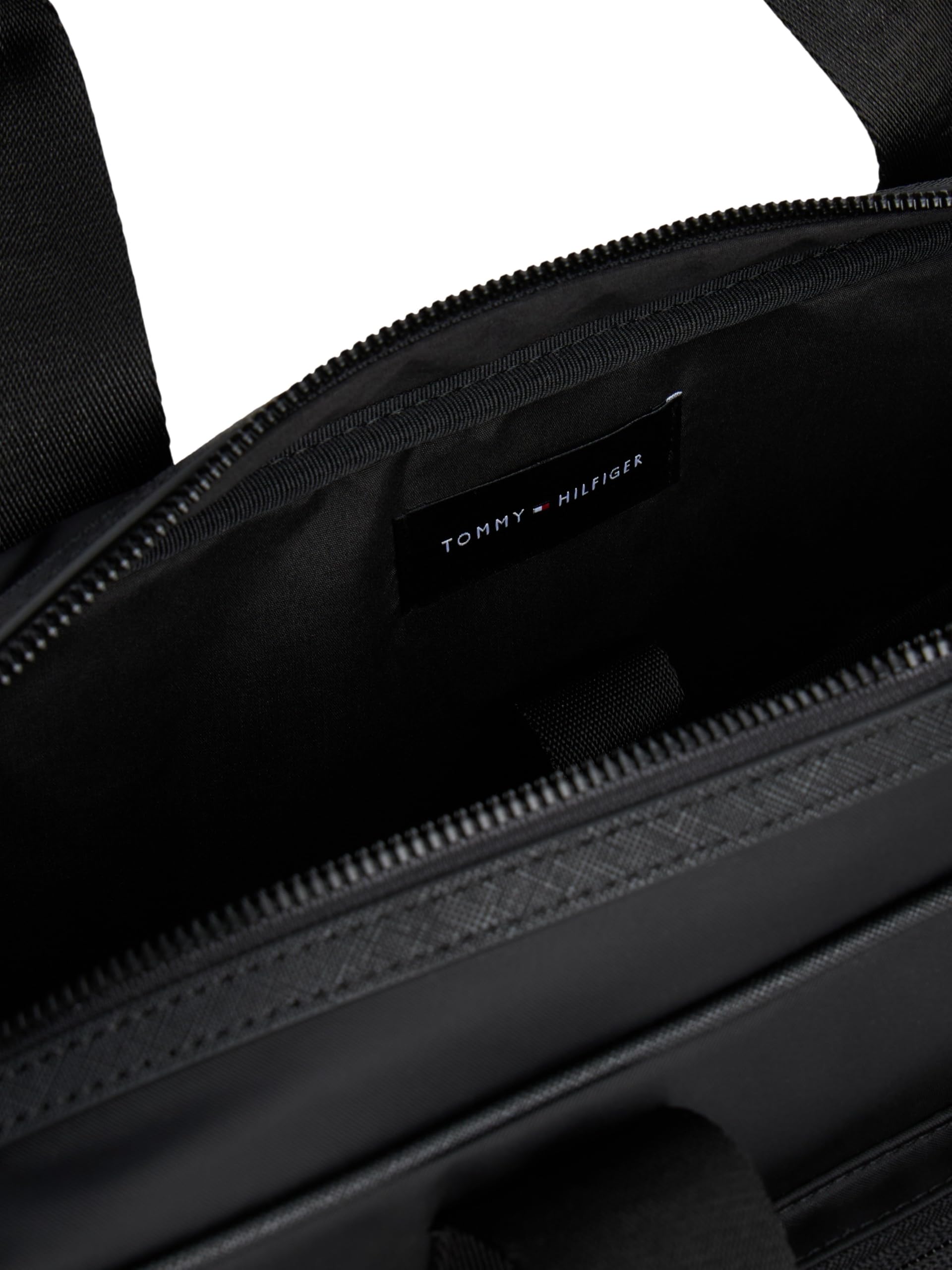 Tommy Hilfiger Herren Laptoptasche Repreve mit Trolley-Riemen, Schwarz (Black), Einheitsgröße