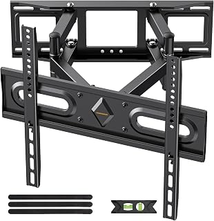 IWORKBOARD Full Motion TV Wall Mount for 32-70 Inch TVs - Dual Arm Articulating Bracket, Tilt Swivel Extension, 110lbs VESA 400x400
