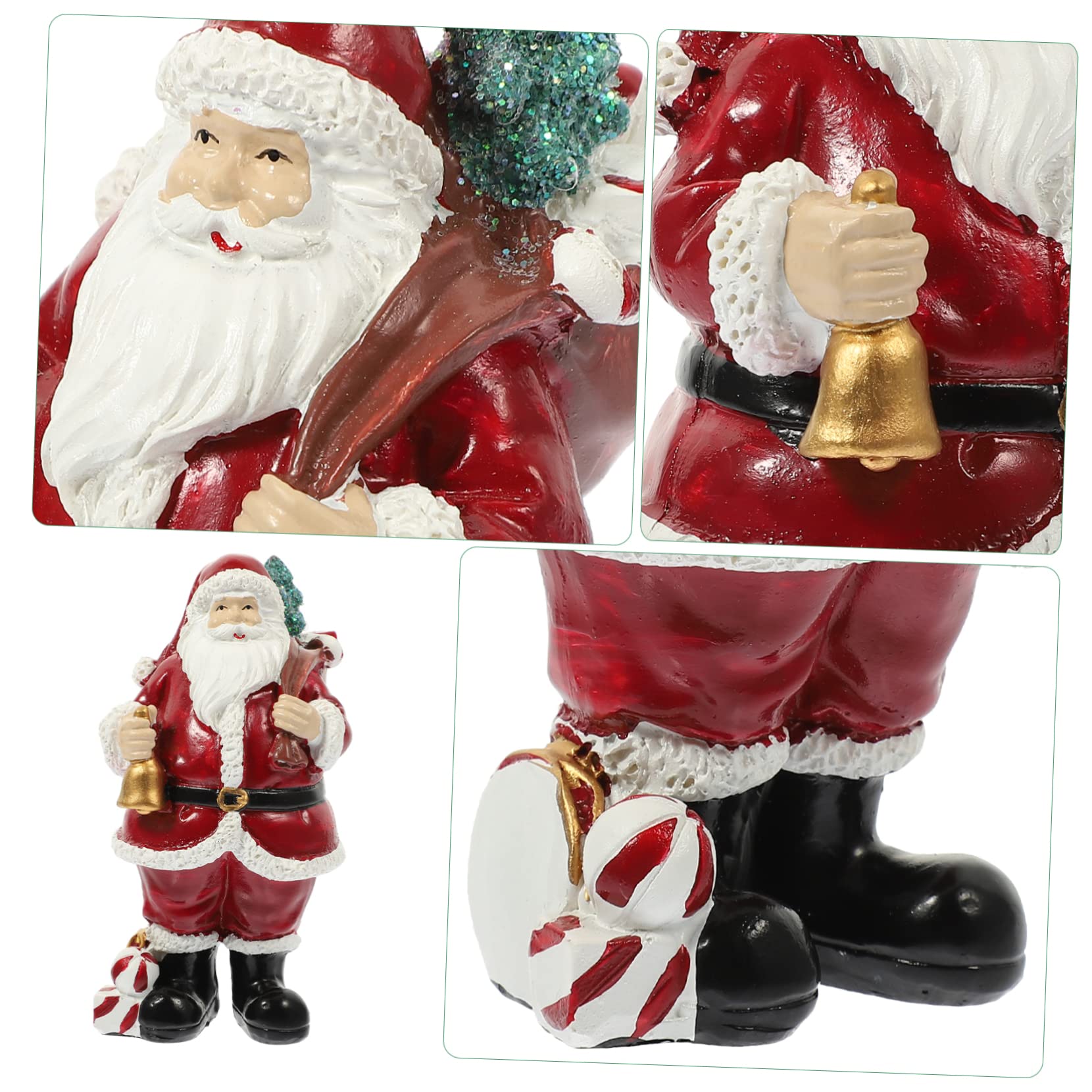 Cabilock 2 Pz ornamenti di babbo natale decorazioni natalizie e statua di babbo e desktop di e di babbo e statuina decorativa di Babbo e