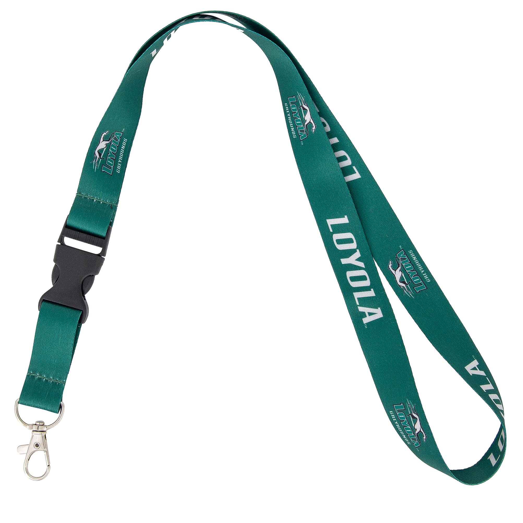 Desert Cactus Loyola Maryland University Lanyard Greyhound Car Keys ID Badge Holder Keychain Detachable Breakaway Snap Buckle (Green)