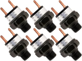 Vixen Horns 90-115 PSI Air Pressure Switch 1/4" NPT 12V/24V VXA7115-6 Tank Mount Type, for Train Horn, Air Compressor, Bundle of 6 Switches