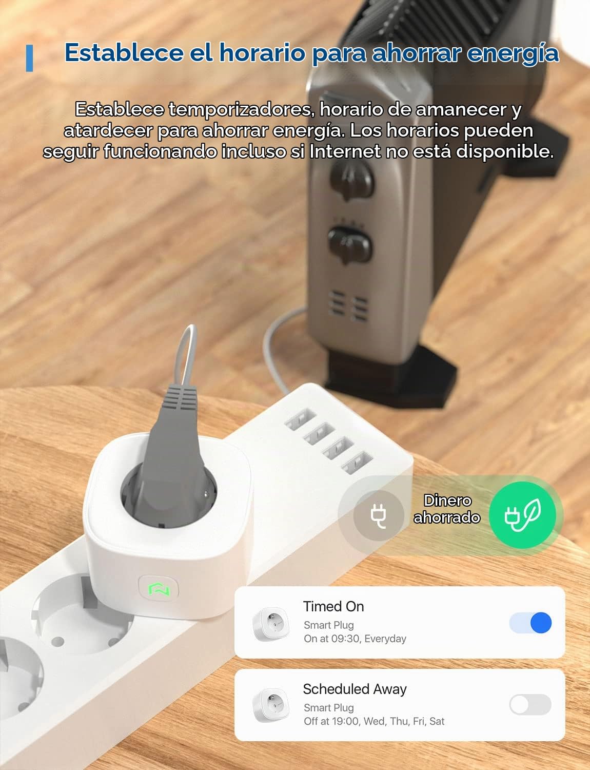 Meross Enchufe Inteligente WiFi 16A 3840W, con Control Remoto Meross app, Compatible con HomeKit Siri, Alexa, Google Assistant y SmartThings, WiFi Smart Plug, Paquete de 2