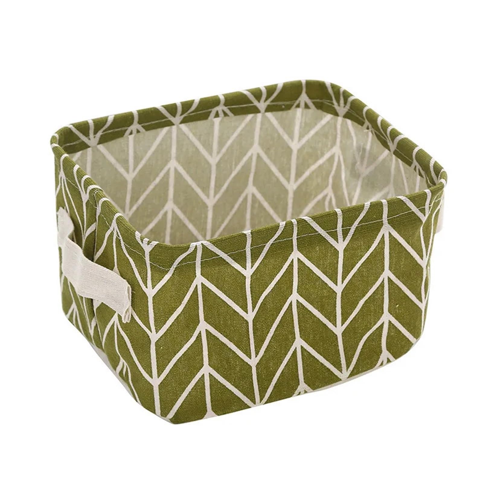 EWUHYFP Storage Boxes Toy Storage Fabric Foldable Basket Cotton And Hemp Desktop Box Small Fresh Waterproof(Color5)