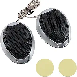 Modengzhe 1 par de mini tweeter de carro, 1000 W de potência de neodímio de seda e cúpula de alto-falante de áudio para carro