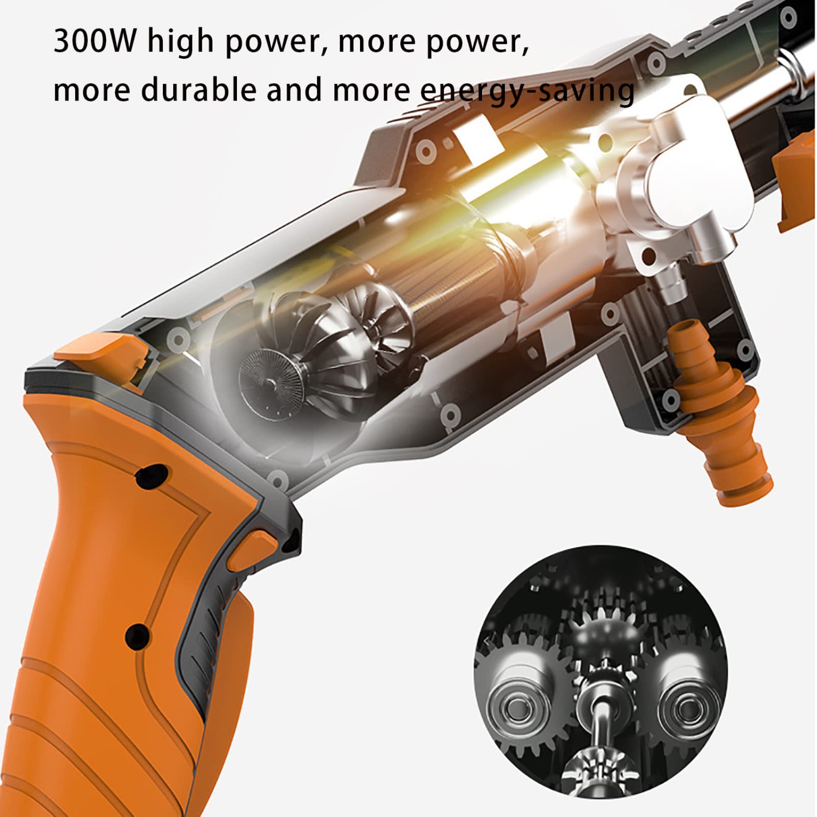 Hidrolimpiadoras eléctricas inalámbricas de 24 V con Accesorios Hidrolimpiadora eléctrica portátil para automóviles Jardines Terrazas Trabajos de Limpieza de Ventanas