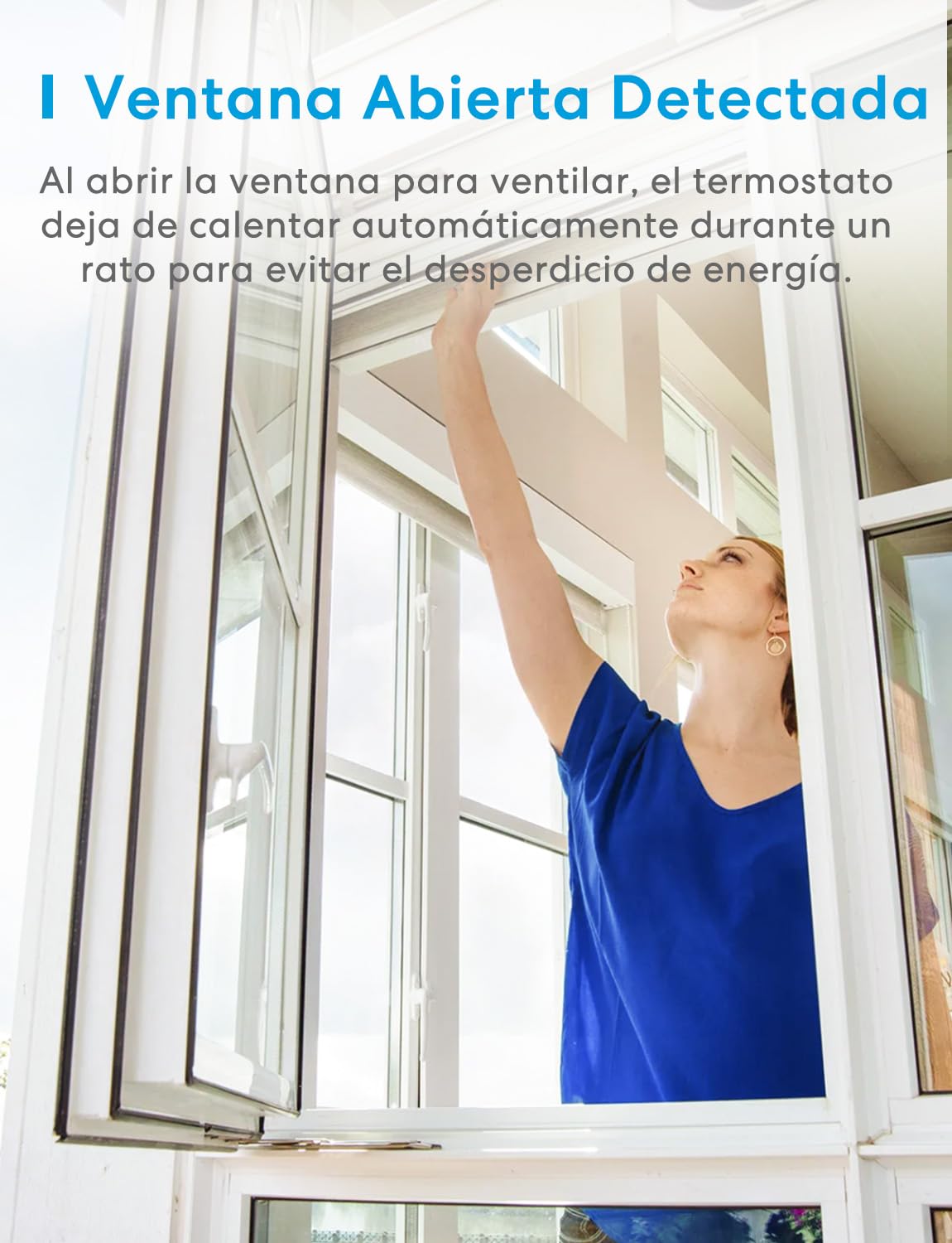 Meross Termostato Calefaccion WiFi Matter, Termostato WiFi Caldera Gas Condensación, Compatible con Alexa, Google Assistant y Siri, Sensor Externo, Detección Ventana Abierta, Bajo Consumo Programable