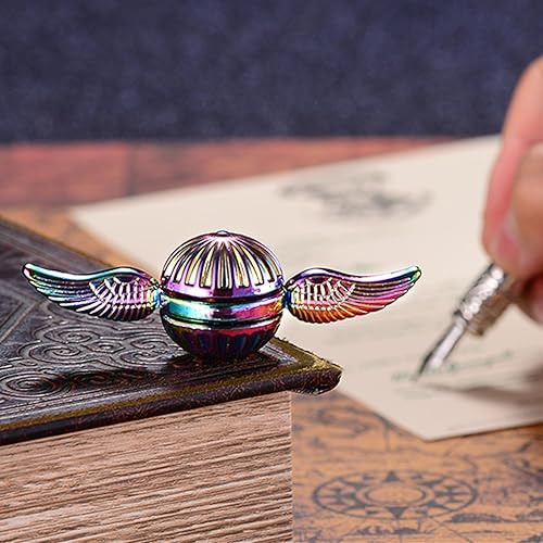Miniatura 4 de Esfera de metal sólido Fidget Spinner iridiscente juguete giratorio de mano para dedo TDA TDAH alivio del estrés y la ansiedad reduce el reductor