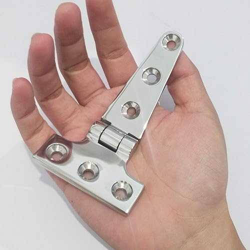 Miniatura 5 de 2 piezas de 316 SS grado marino de alta resistencia T bisagra de fundición de 4 "x 2" para barco y automóvil