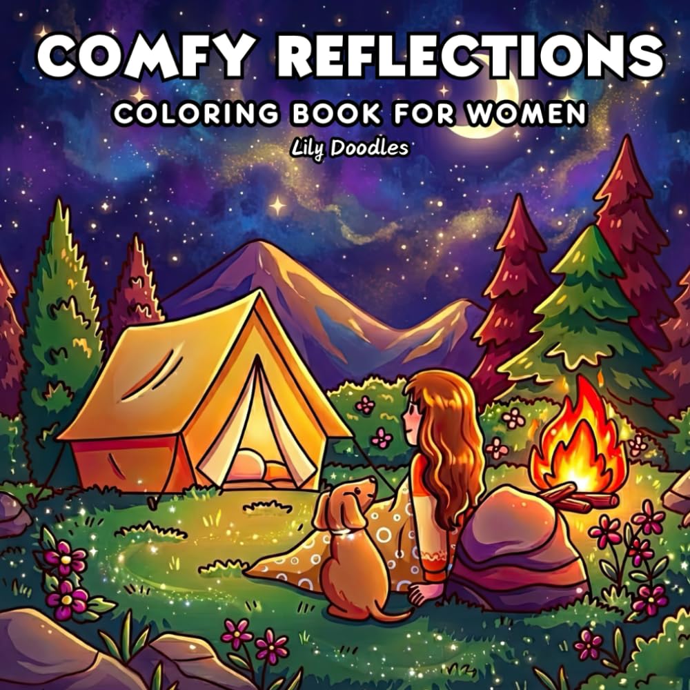 Comfy Reflections Coloring Book for Women: Featuring Cute and Cozy Activities for Daily Calm, with Gratitude Prompts for Her (Her Cozy Moments)