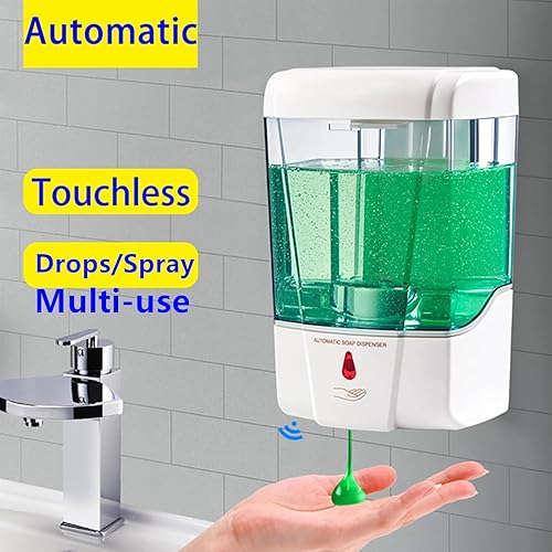 Miniatura 3 de Dispensador automático de jabón para montaje en pared, dispensador de jabón de manos sin contacto con gotasaerosol, dispensador de jabón de pared
