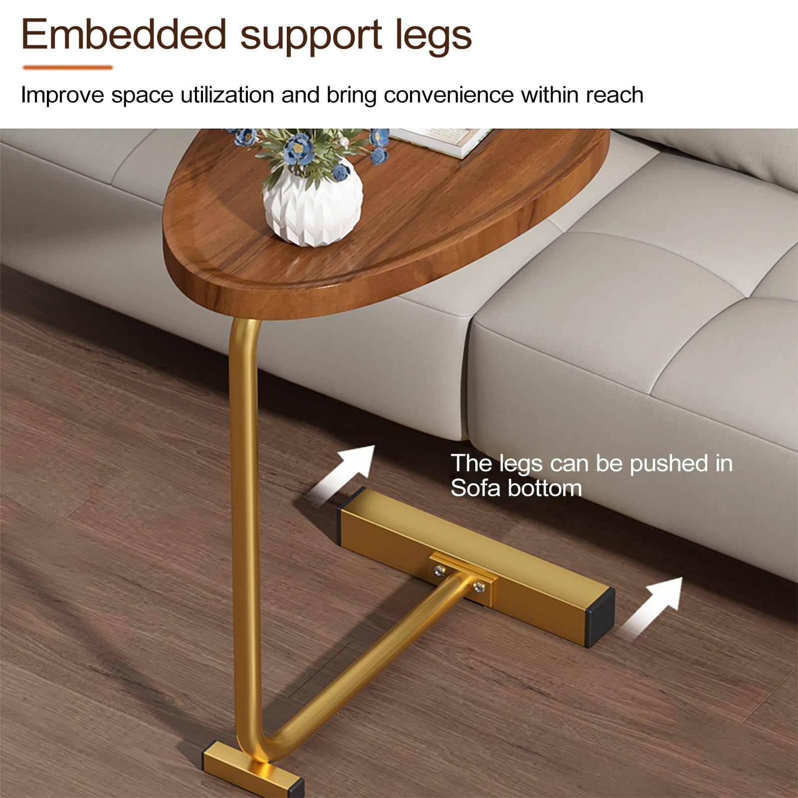 Amazon｜サイドテーブル、差し込み式 隙間テーブル コの字、多機能