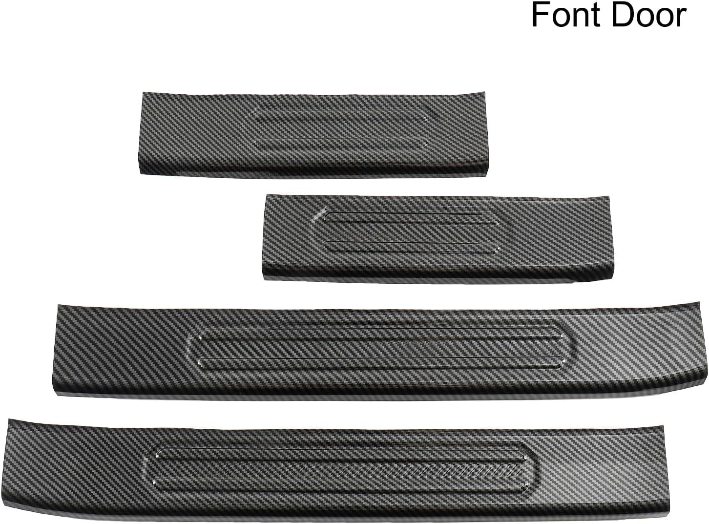 Door Sill Protector for Ford Bronco 4 Door 2021-2026 Carbon Fiber Painting Door Sill Guard Protector