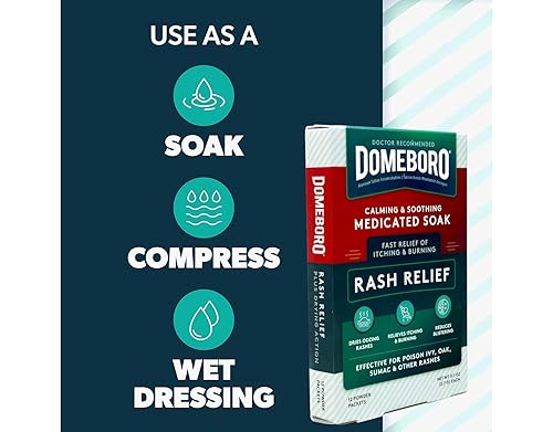 Miniatura 6 de Domeboro Paquetes de polvo calmante para aliviar las erupciones, 12 unidades (paquete de 3)