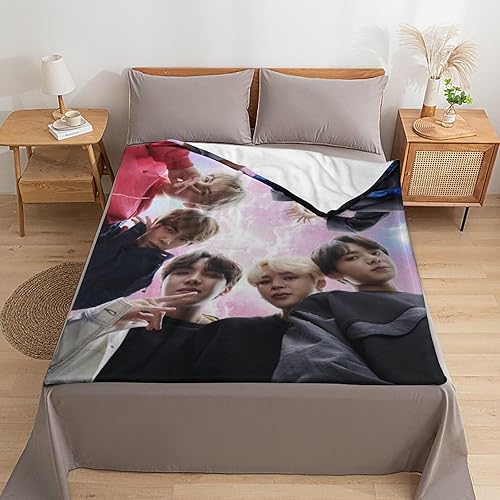 Miniatura 6 de Kpop Fan Kpop Dynamite - Manta de franela ultra suave para decoración del hogar, manta de sofá de 40 x 50 pulgadas (39.4 x 51.2 in)