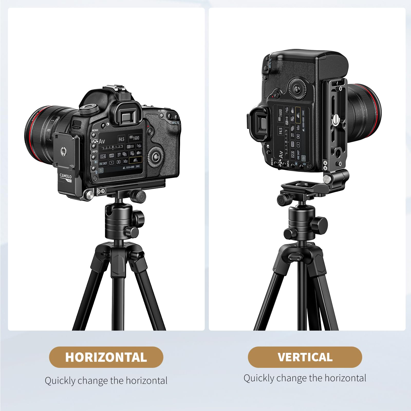 Support En L Pliable Pour Appareil Photo | Compatible Arca-Swiss, Rotation Verticale/Horizontale Rapide - Charge 5 Kg - 4