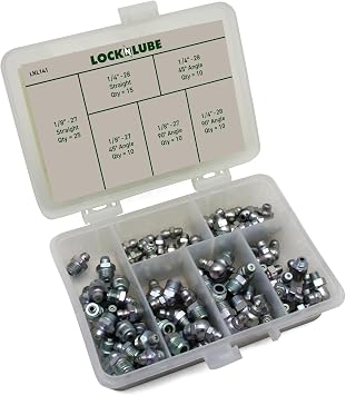 LockNLube LNL141 SAE Grease Fittings Set