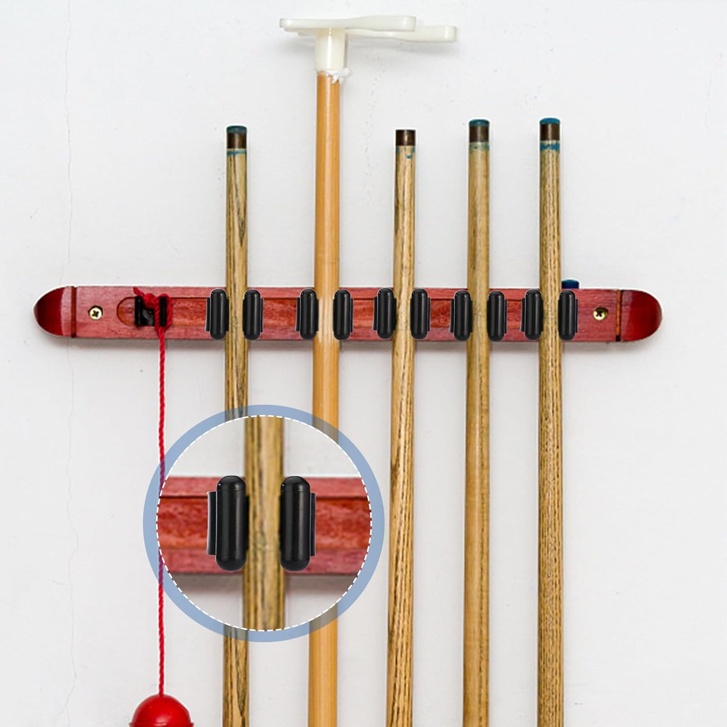 Fishing Rod Holders 24 Pcs Fishing Rod Clips, Billiards Pool Cue