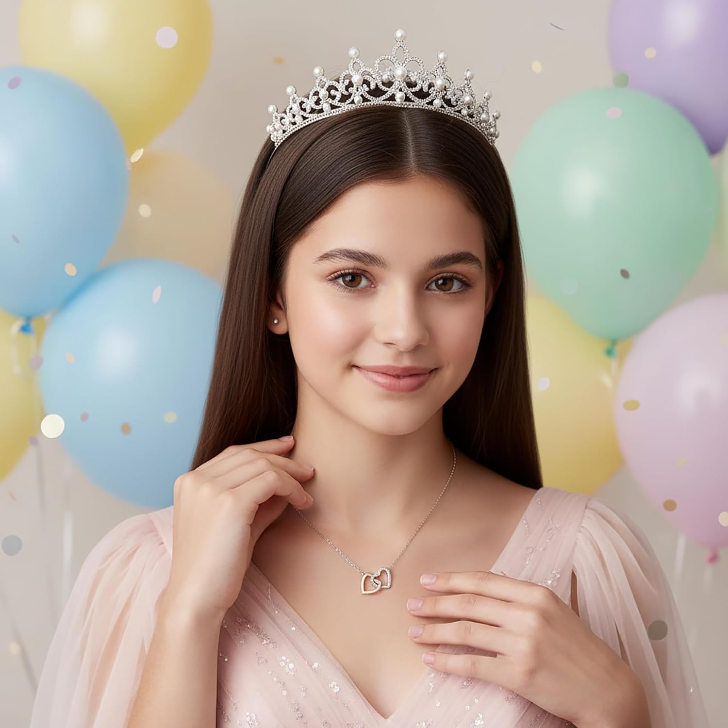 Happy Birthday Necklace, Sweet Sixteen Gifts For Granddaughter, Daughter, Sister, Or Friend, Unique Jewelry Gifts For Sixteen-Year-Old