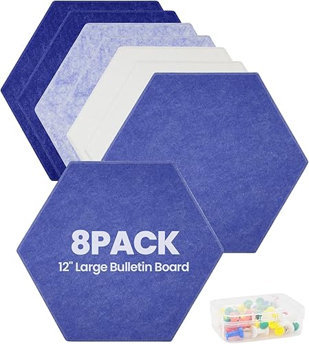 Miniatura 1 de Paquete de 8 paneles acústicos de alta densidad, paneles de pared insonorizados autoadhesivos, paneles de espuma acústica a prueba de sonido,