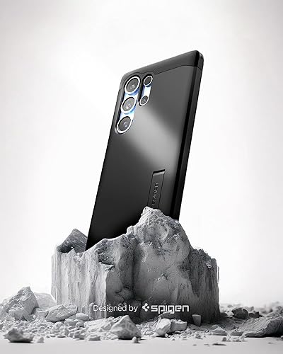 Spigen Tough Armor (AI) MagFit Case for Samsung Galaxy S25 Ultra, Compatible with MagSafe Accessories - Black - 3