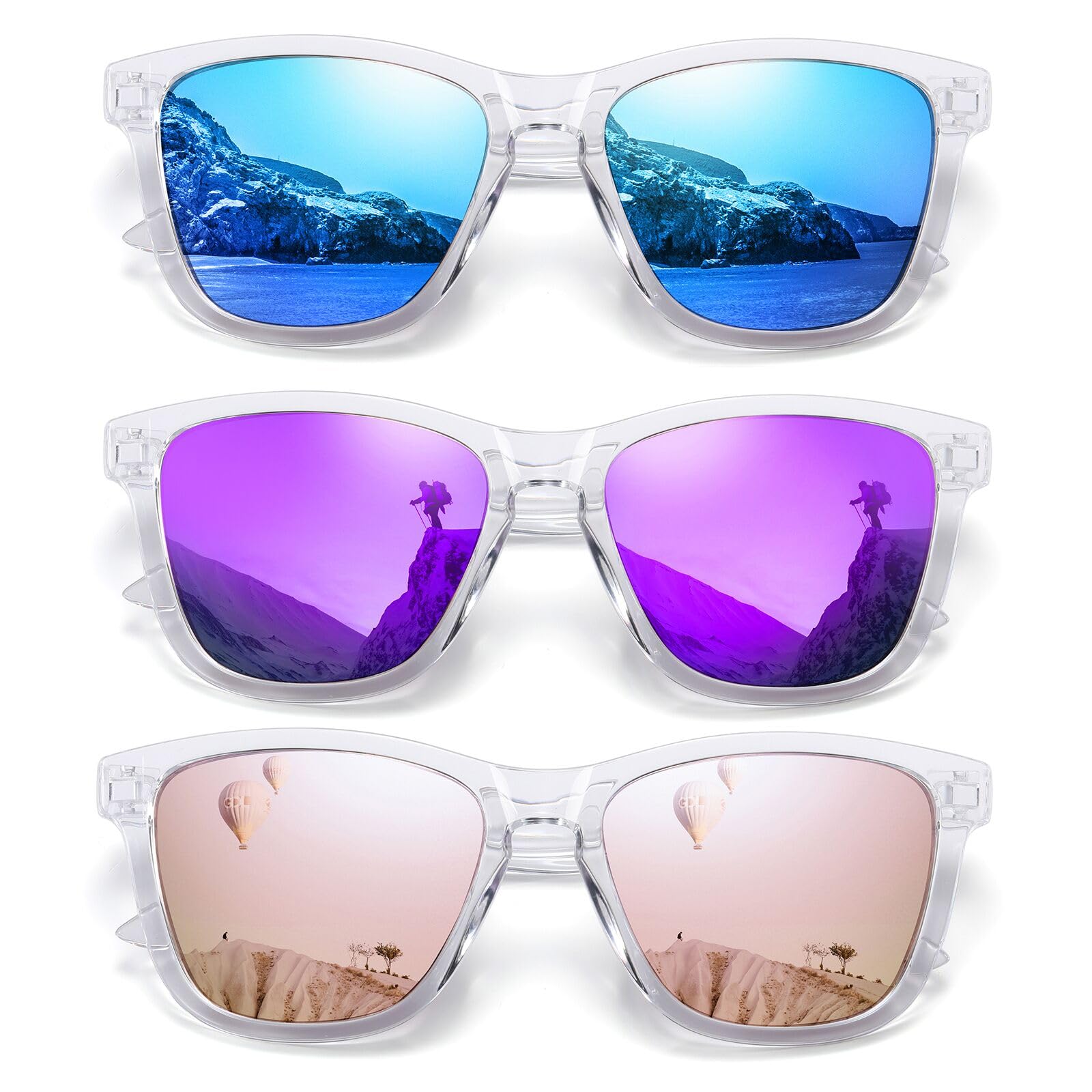 MEETSUNPolarized Sunglasses for Women Men Trendy Classic Retro Designer Style Fashion UV400 Protection