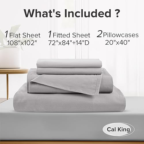 Vista 394 de Comfort Spaces - Sábanas con fundas de almohada Gris diamante