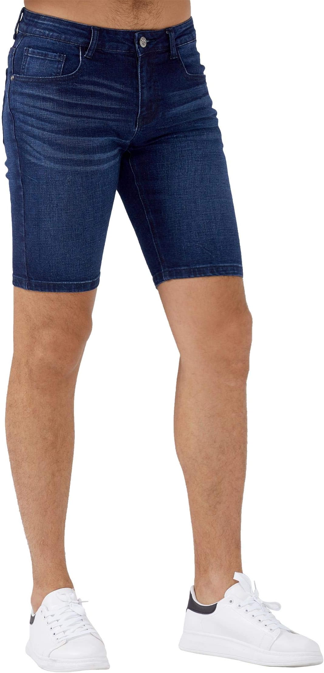 Slim Ripped Jean Short for Men, Men's Casual Stretch Slim Fit Denim Short
