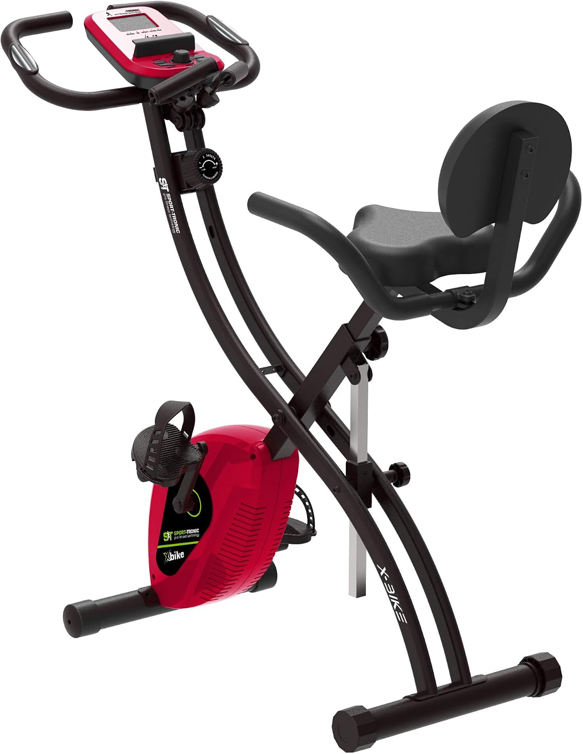 SportTronic ST-X6 Xbike showing console and seat