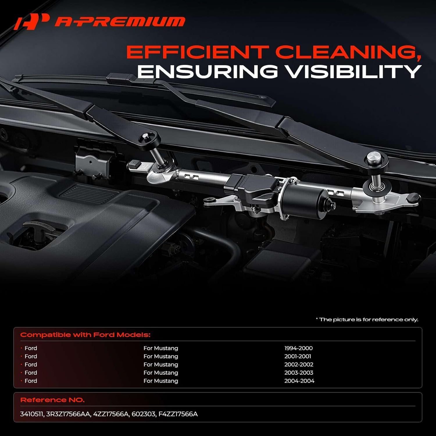 A-Premium Front Windshield Wiper Linkage