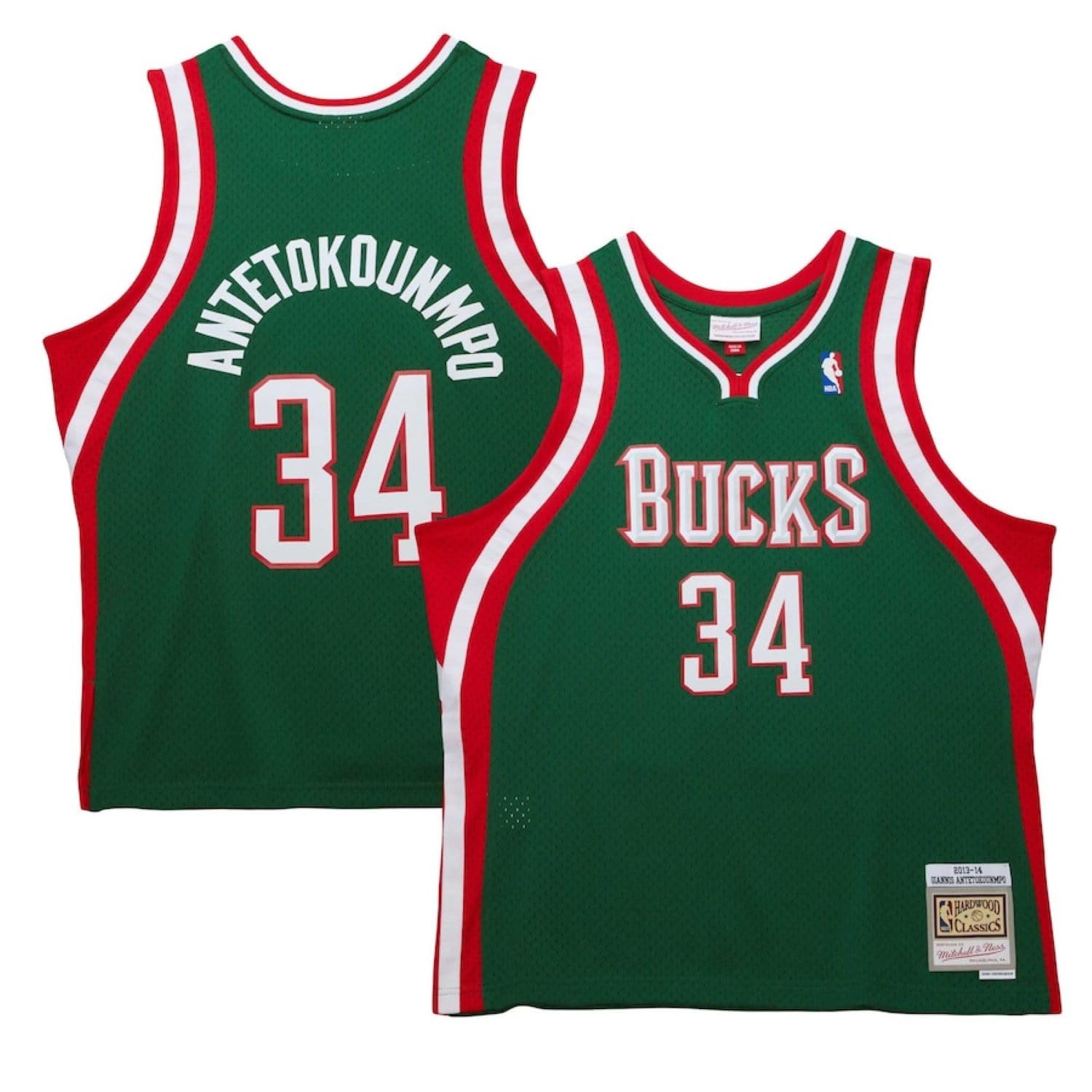 Giannis Antetokounmpo Milwaukee Bucks 2013-14 Hardwood Classics Swingman Jersey