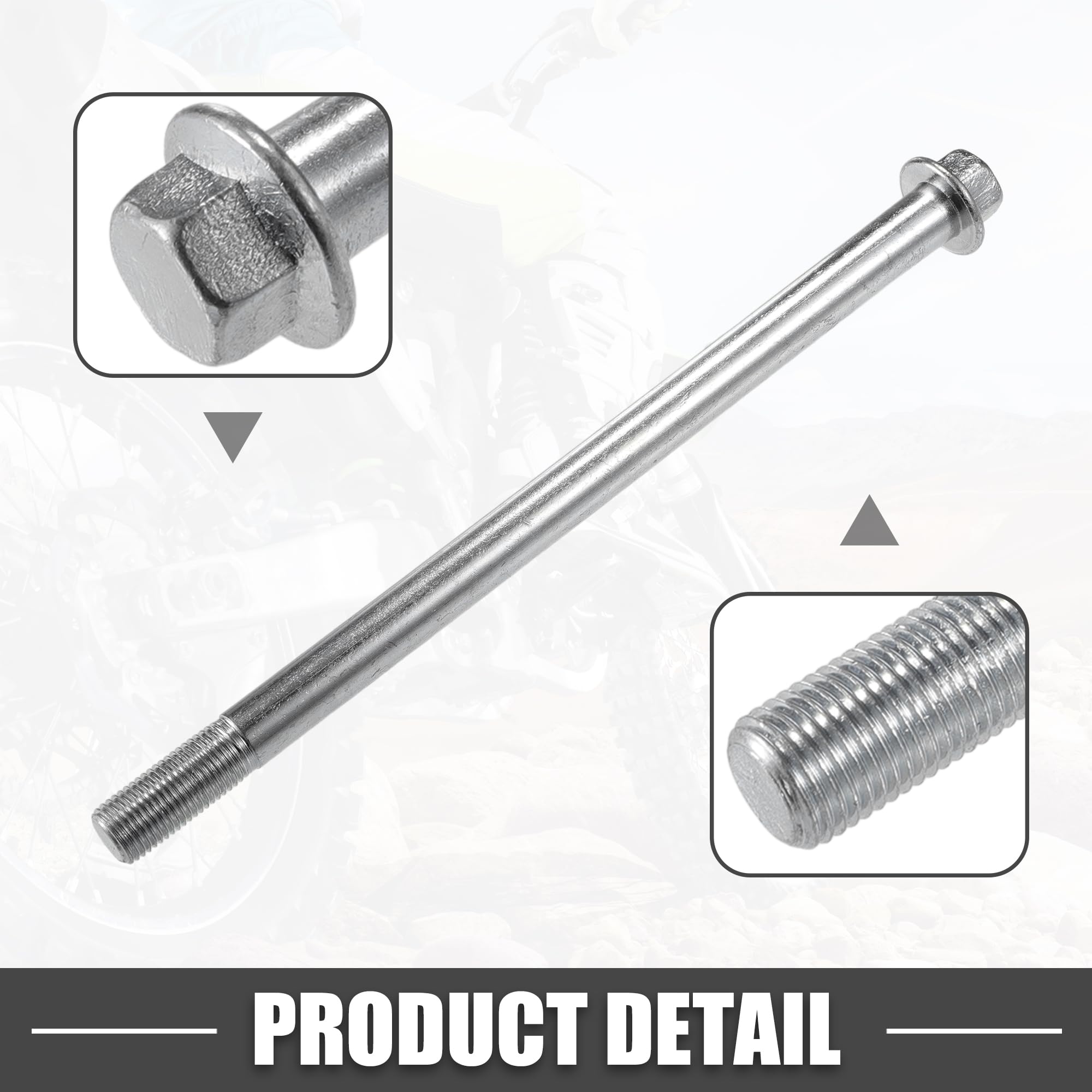 ABSOPRO Eje de Rueda Delantera o Trasera de ATV M12 210mm