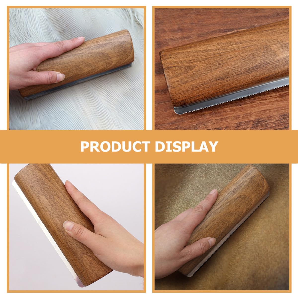 TOPBATHY Brosse de Mue pour Chevaux en Bois et Métal 20 Cm Outil Multifonctionnel de Nettoyage et Massage pour Protéger la Peau du Cheval