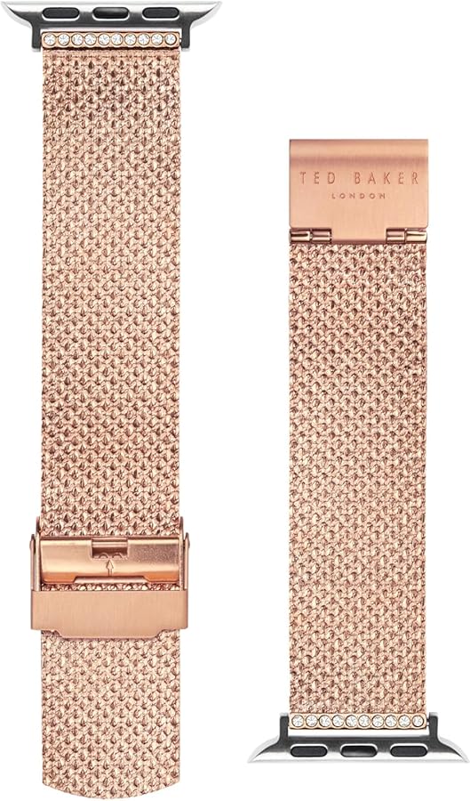 Amazon.com: Ted Baker Rose Gold Jewellery Mesh Band for Apple 