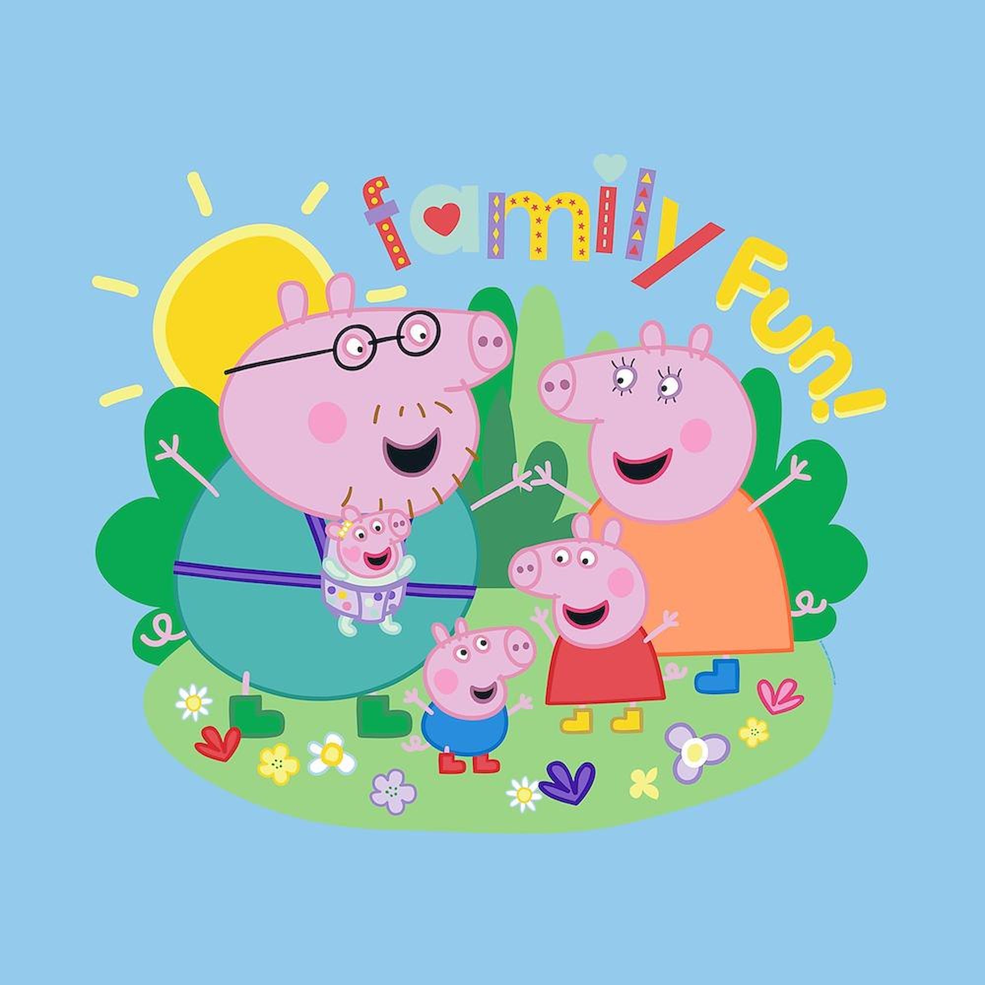 CafePress Peppa Pig: Family Fun Queen Duvet Cover, Printed Comforter Cover, Unique Bedding