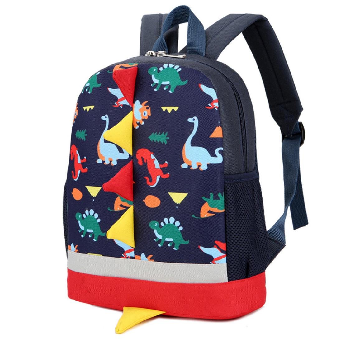 HARRYSTORE Baby Boys Girls Kids Dinosaur Pattern Animals Backpack School Rucksack - Toddler College Shoulder Satchel Travel School Bags Vintage Retro Holiday Purse