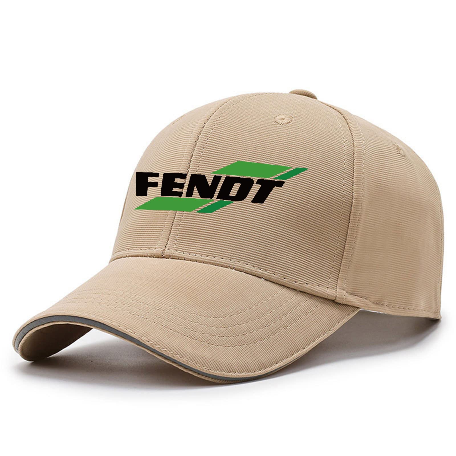 HAOZAILIN Men's Baseball Caps for FENDT Print Classic Dad Cap Breathable Baseball Hats Unisex Trucker Caps Summer Sun Hat - Teen Gift-Khaki||One Size