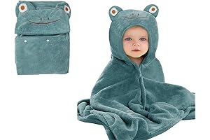 Hooded Beach Towel for Toddlers - Snuggle Snuggly After Their Dip In The Water