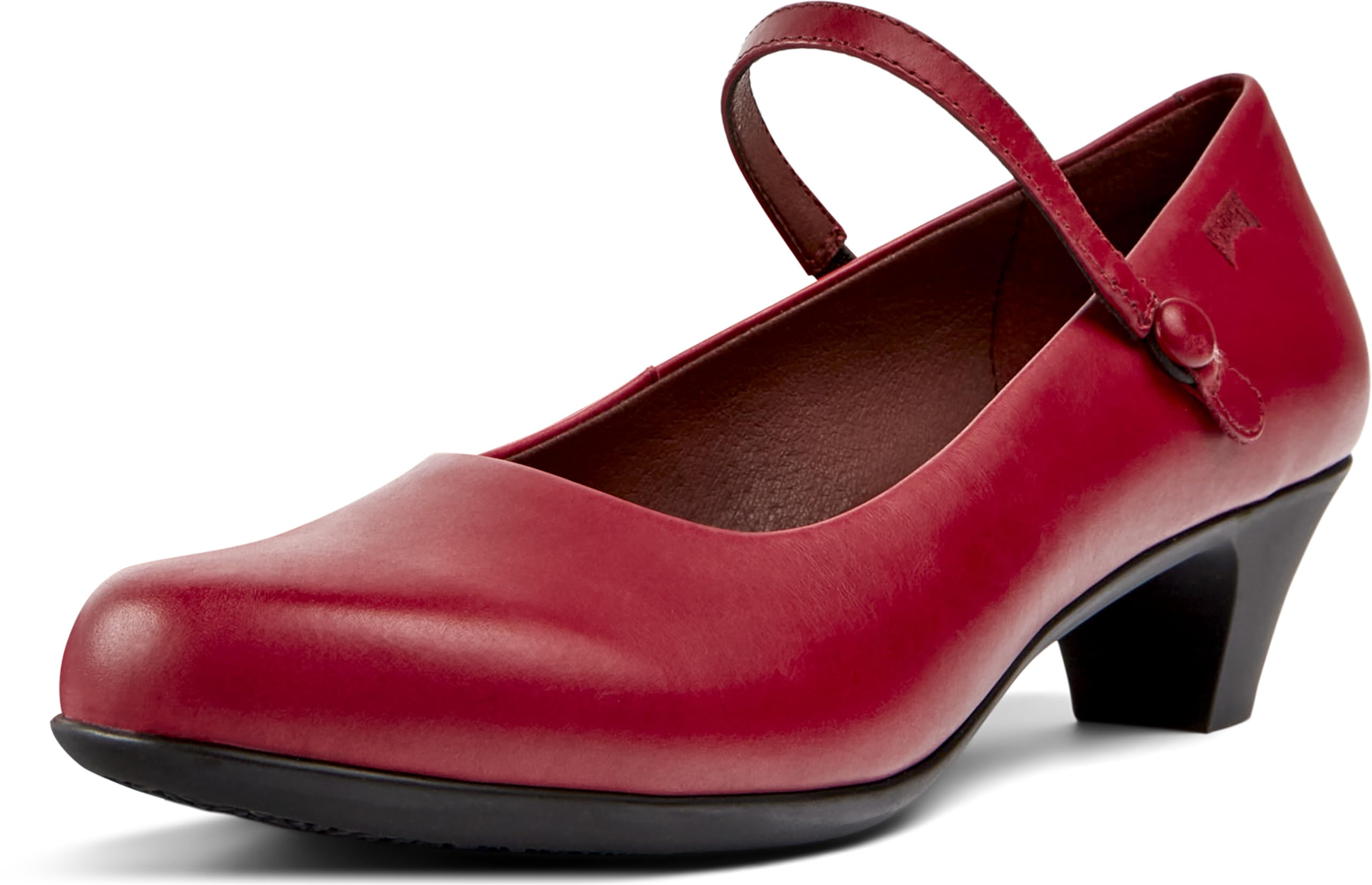 Camper Helena Bajo Women's Mary Jane Low Shoes, Red 093, 3 UK