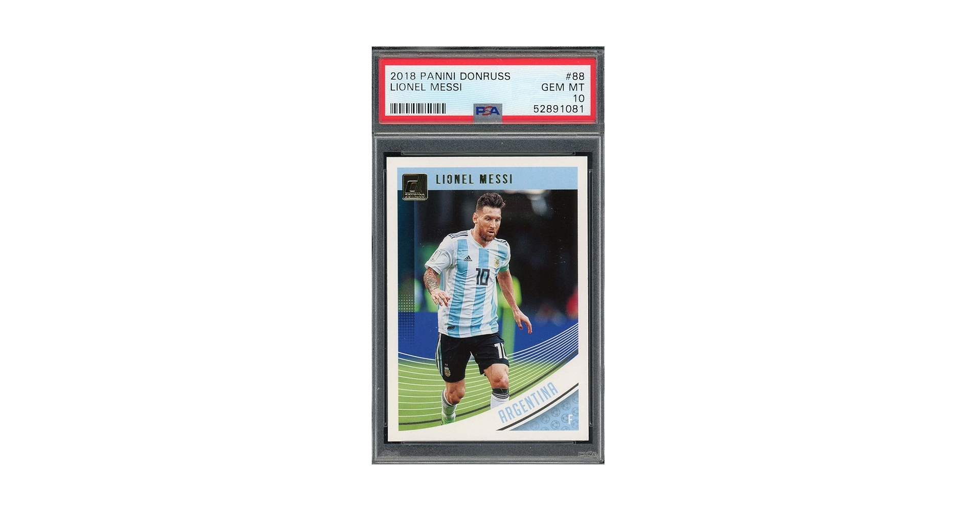 Amazon.com: Lionel Messi 2018 Panini Donruss Soccer Card #88