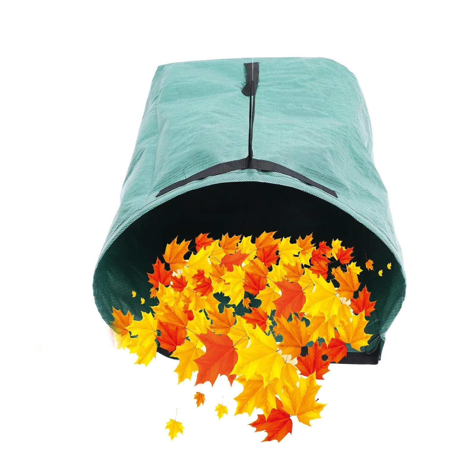 Sacos Para Escombros Bolsa de hojas caídas de alta resistencia, cubo de basura portátil for jardín, organizador for almacenamiento de residuos de jardín, reutilizable con mango cómodo
