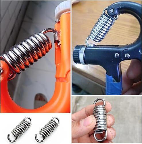 Miniatura 5 de Paquete de 5 resortes de tensión resistentes de acero inoxidable para entrenamiento de fuerza de agarre de mano, exprimidor de agarre de mano,