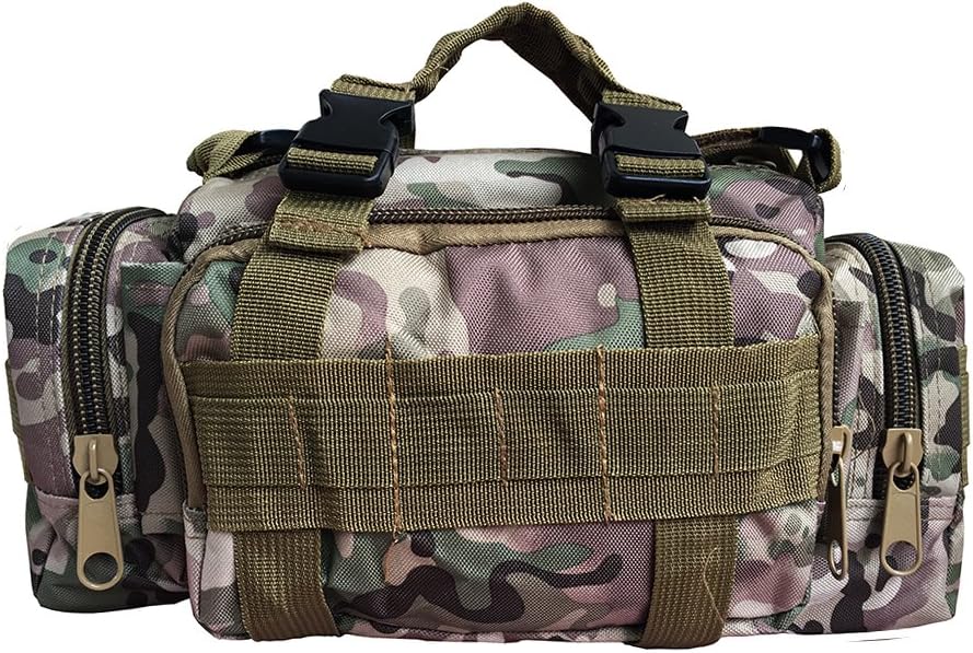 Military Tactical Shoulder Bag, Outdoor Small Molle Crossbody Pack Handbag Rucksacks for Hiking Trekking Camping