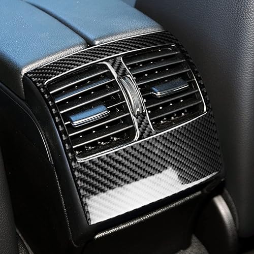 Miniatura 4 de Fibra de carbono, para accesorios de Mercedes Benz, calcomanía de cubierta de ventilación de salida de aire trasera para Mercedes Benz Clase C W204