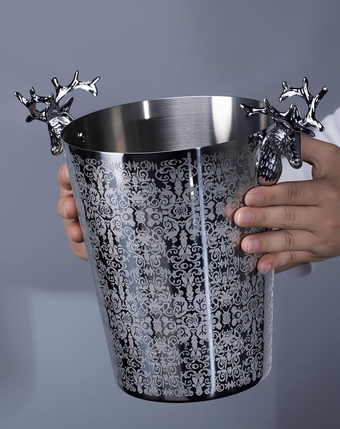 Ice Buckets For Parties Carved Pattern Ice Buckets For Parties 169 Oz（5L）good For Wine, Champagne Or Beer Bottles