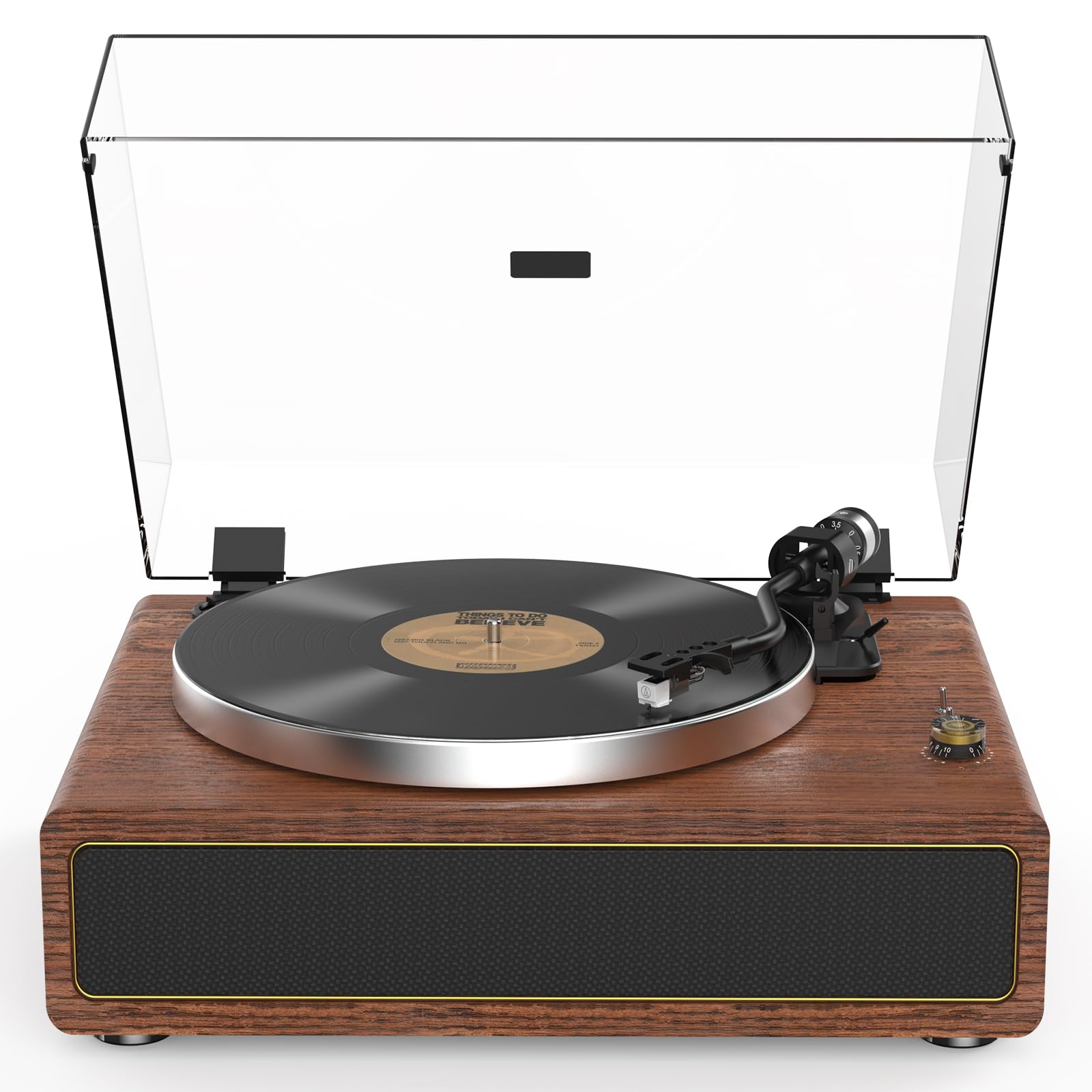 Seasonlife Record Player Vintage Style All-in-One Turntable 