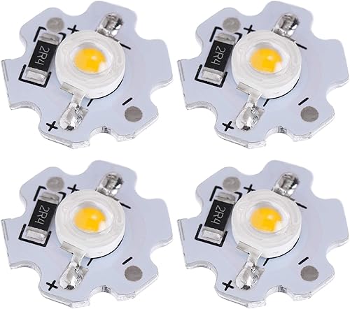 Miniatura 4 de Hyuduo 25 cuentas de lámpara LED, chip de alta potencia de 3 W 5 V, bombilla SMD de 200 lm para accesorios de iluminación de bricolaje, luz amarilla